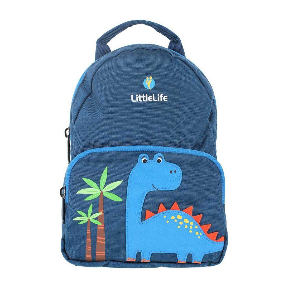 LittleLife Dětský batoh s bezpečnostním vodítkem Friendly Faces Toddler Backpack Dinosaur 2 l