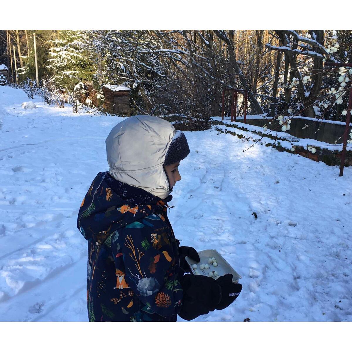 Didriksons Dětská zimní čepice Biggles Silver reflexní