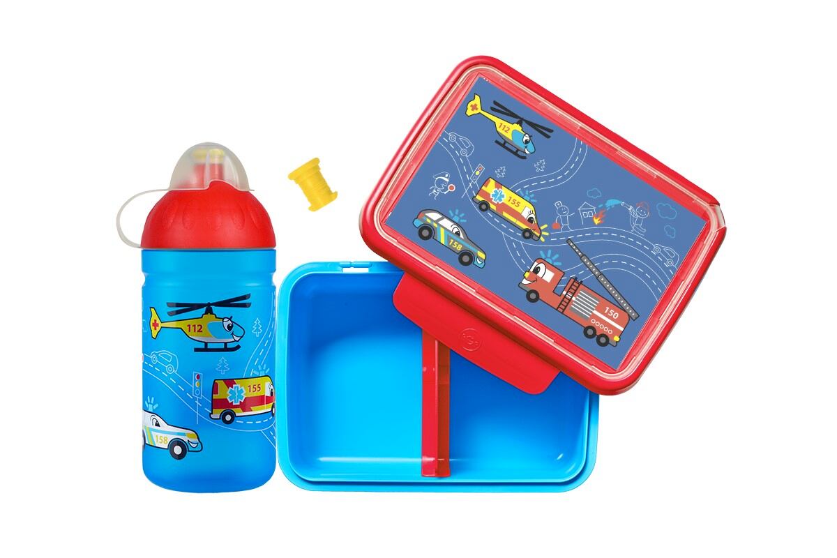ZDRAVÁ LAHEV® SET ZDRAVÁ LAHEV A ZDRAVÁ SVÁČA svačinový box a lahev 0,5 Záchranáři