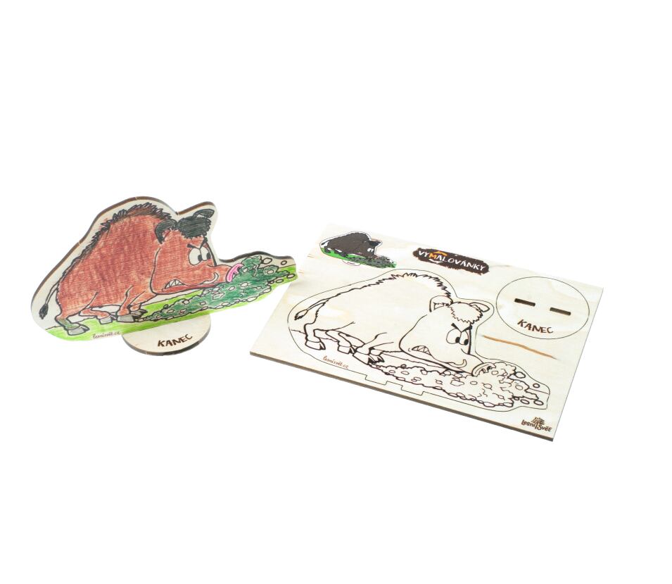 Lesní svět Dřevěné vymalovánky Lesní svět