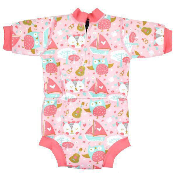 Splash About Dětské neoprénové UV body s krátkým rukávem Sova a kočička