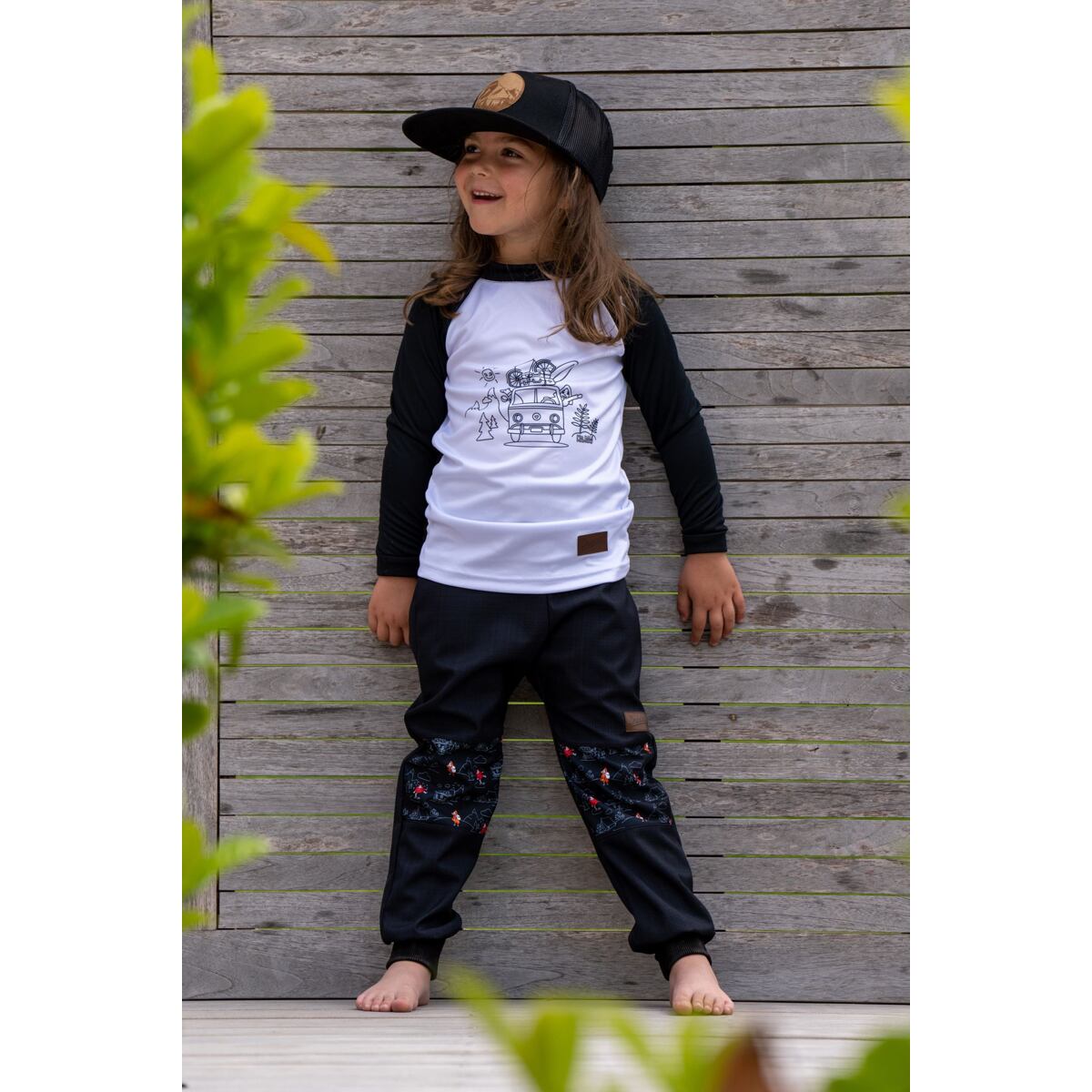 Promaledobrodruhy Dětské softshellové kalhoty s fleecem black/black