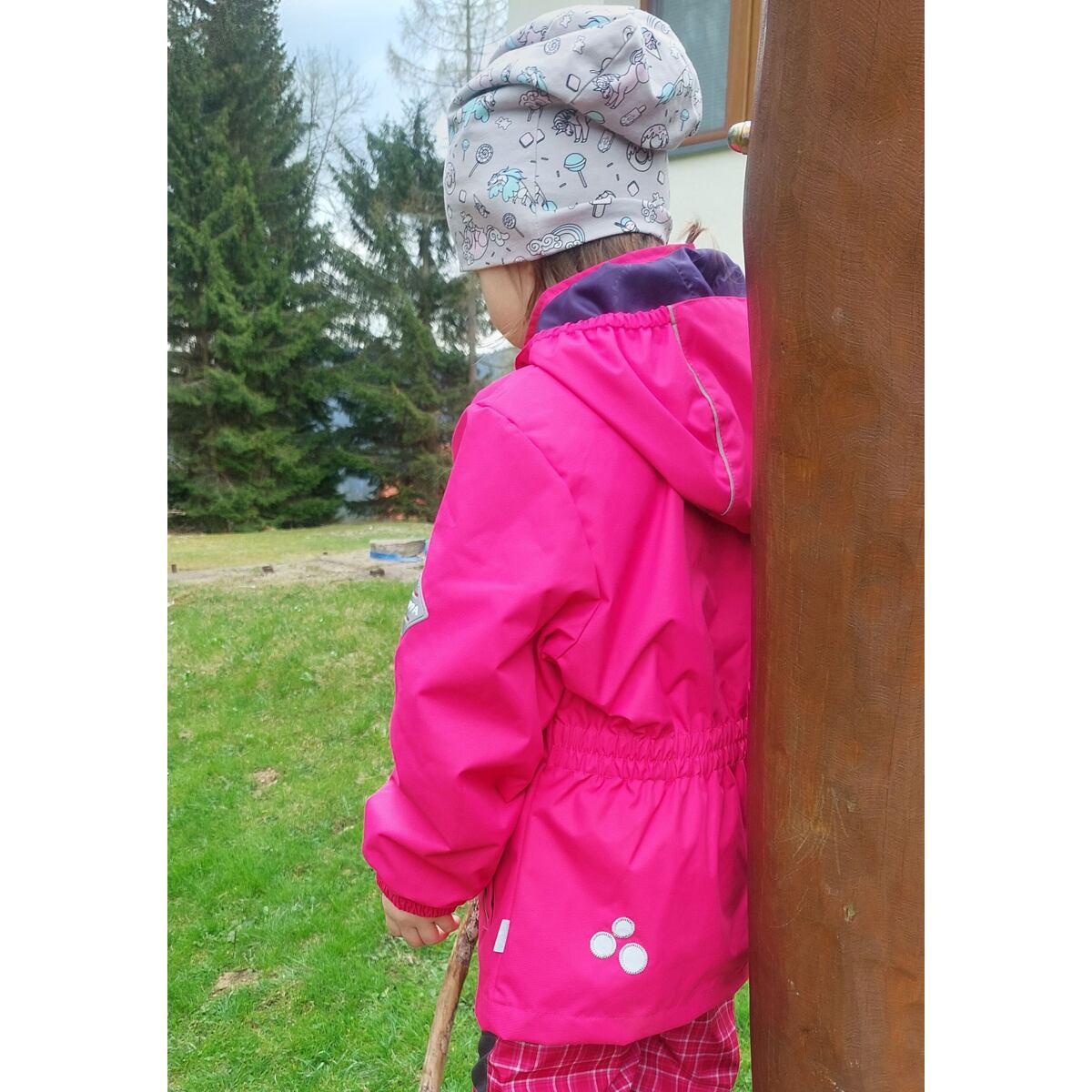 Huppa Dětská nepromokavá bunda Joly fuchsia