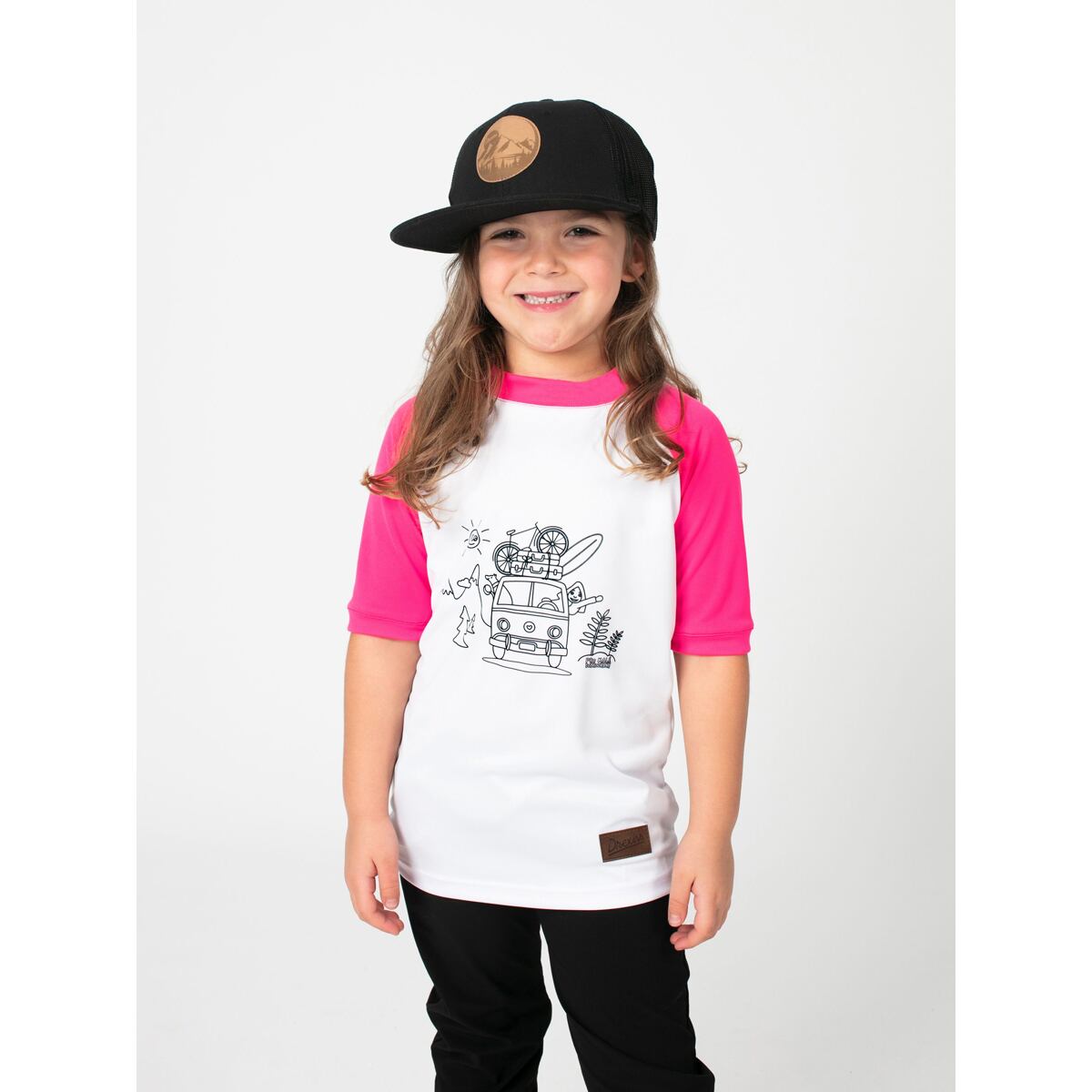 Promaledobrodruhy Dětské funkční UV tričko CoolMax krátký rukáv pink