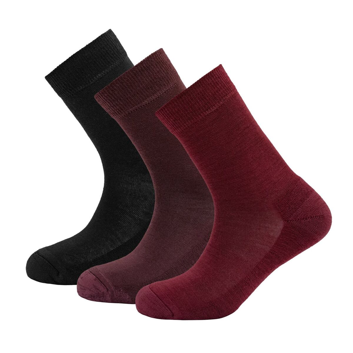 Devold Funkční ponožky s merinem daily medium středně silné beetroot 3 páry