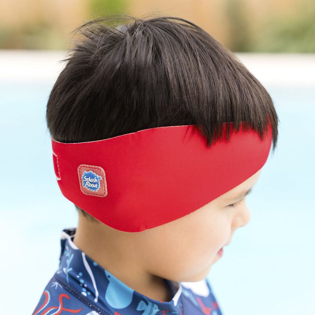 Splash About Dětská neoprénová čelenka na plavání červená 2 - 6 let