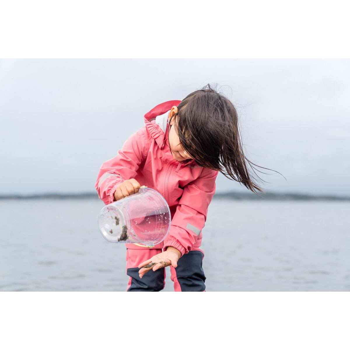 Didriksons Dětská nepromokavá bunda Norma dusty azalea - ROSTOUCÍ