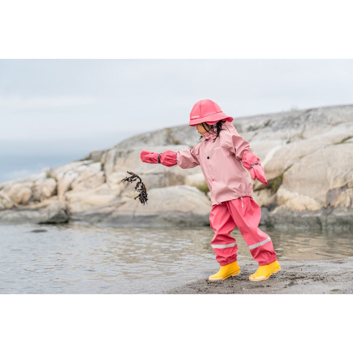 Didriksons Dětské rukavice do deště Glove 5 dusty azalea velikost rukavic