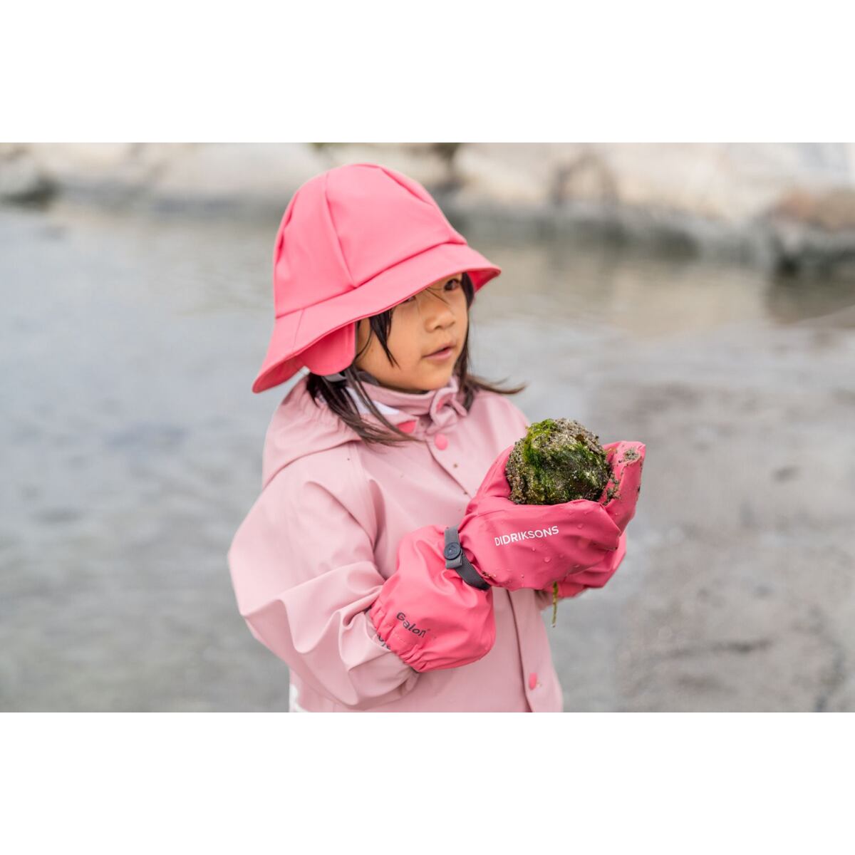 Didriksons Dětské rukavice do deště Glove 5 dusty azalea velikost rukavic