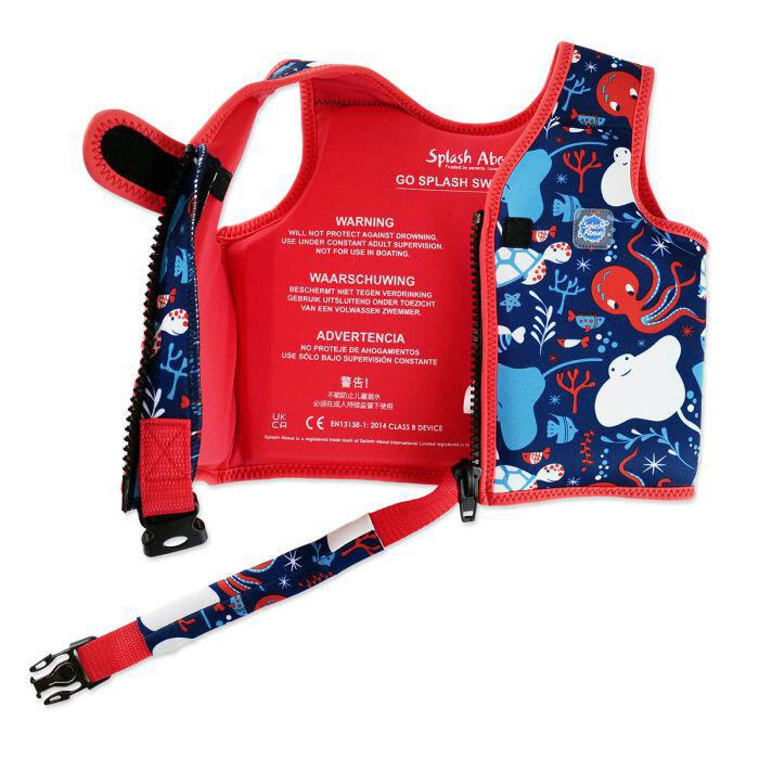 Splash About Dětská plovací vesta Go Splash Vodní svět s bezpečnostním páskem