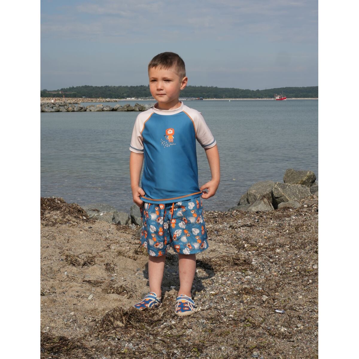 Playshoes Chlapecké UV kraťasy Jungle petrol