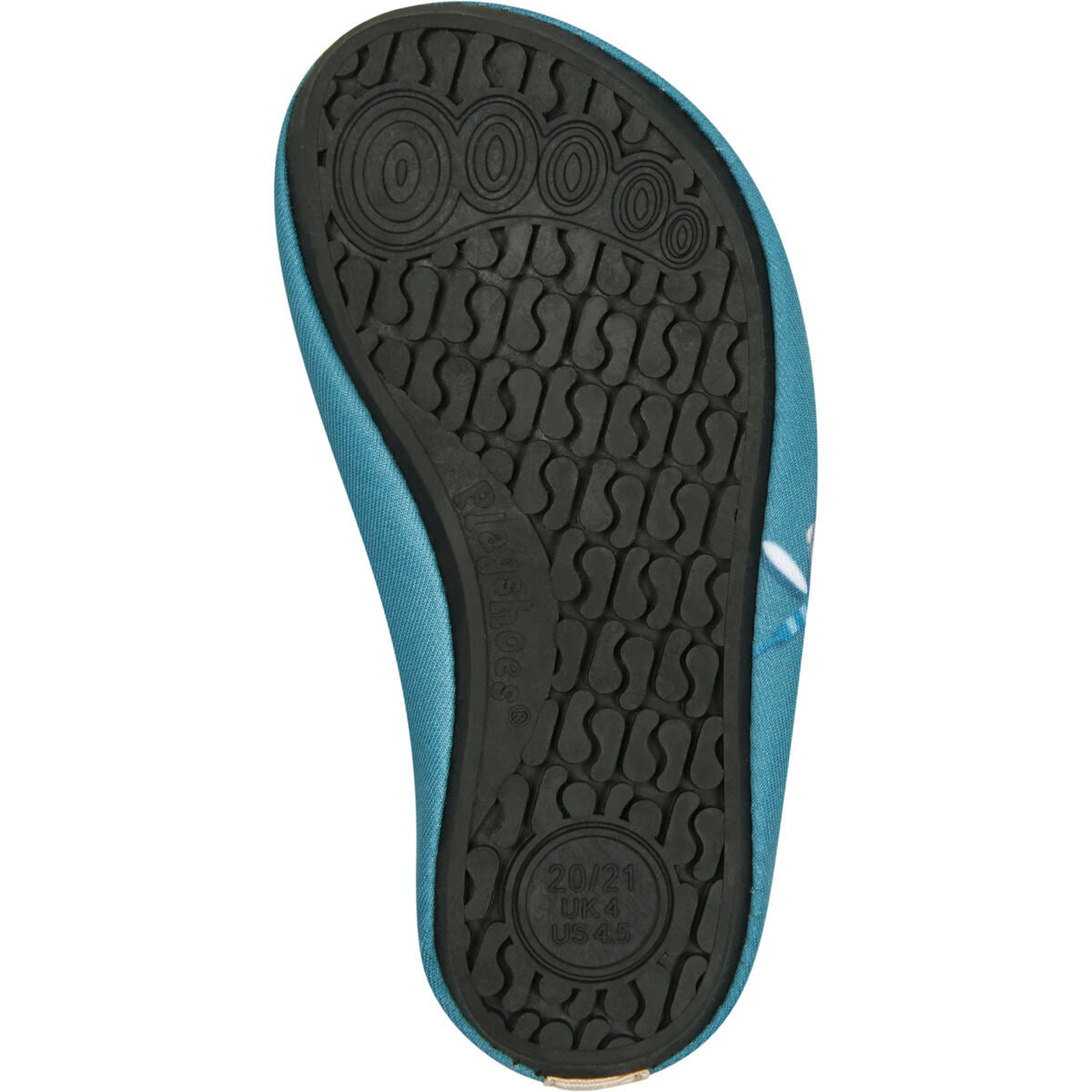 Playshoes Dětské barefoot boty do vody Flowers - petrol