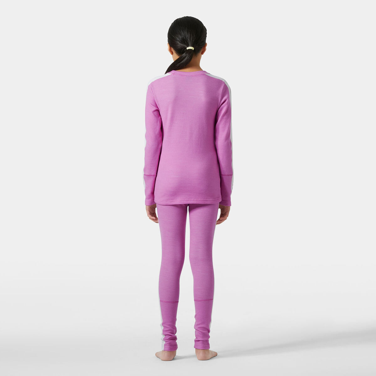 Helly Hansen Juniorské termoprádlo JR LIFA® Merino Midweight set - meta pink