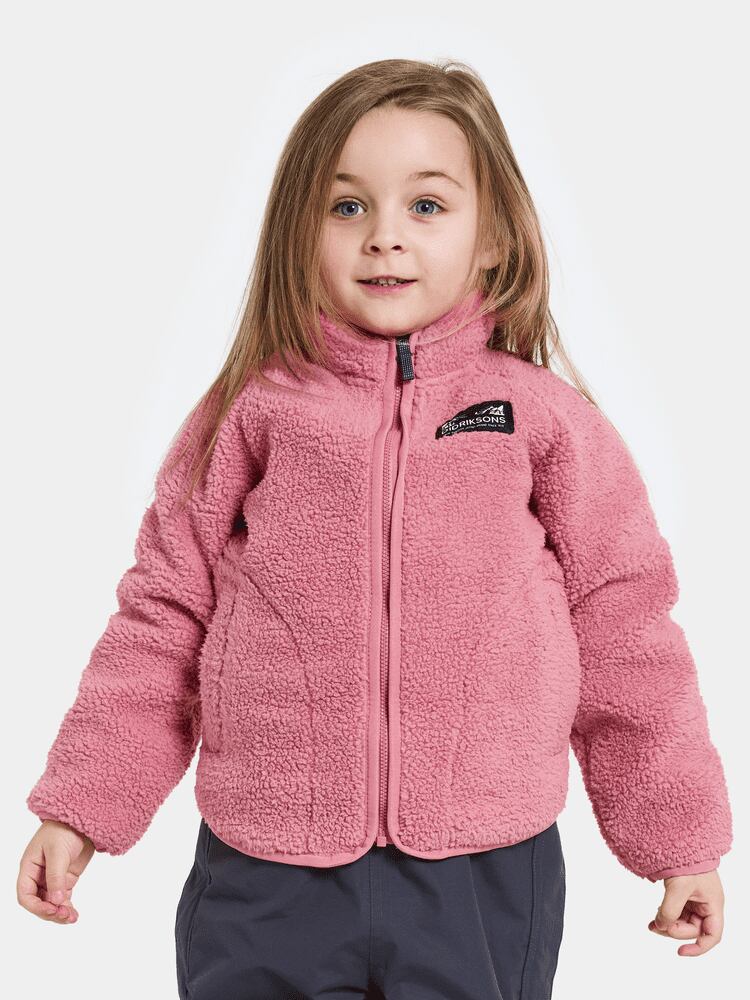 Didriksons Dětská fleecová mikina Gibbs heather pink