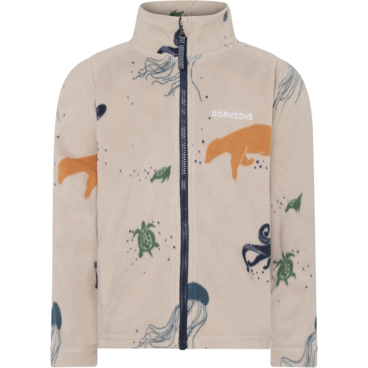 Didriksons Dětská fleecová mikina Monte winter ocean multicolor