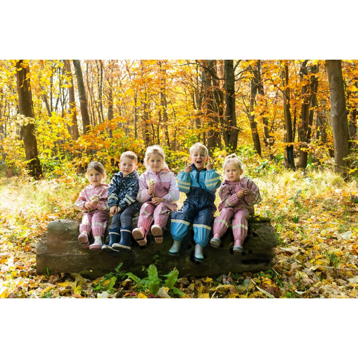 Playshoes Dětská bunda do deště Květiny