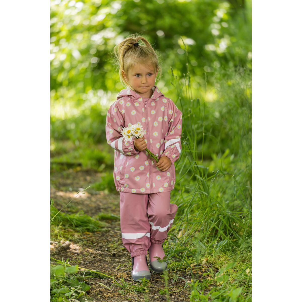 Playshoes Dětská bunda do deště Květiny