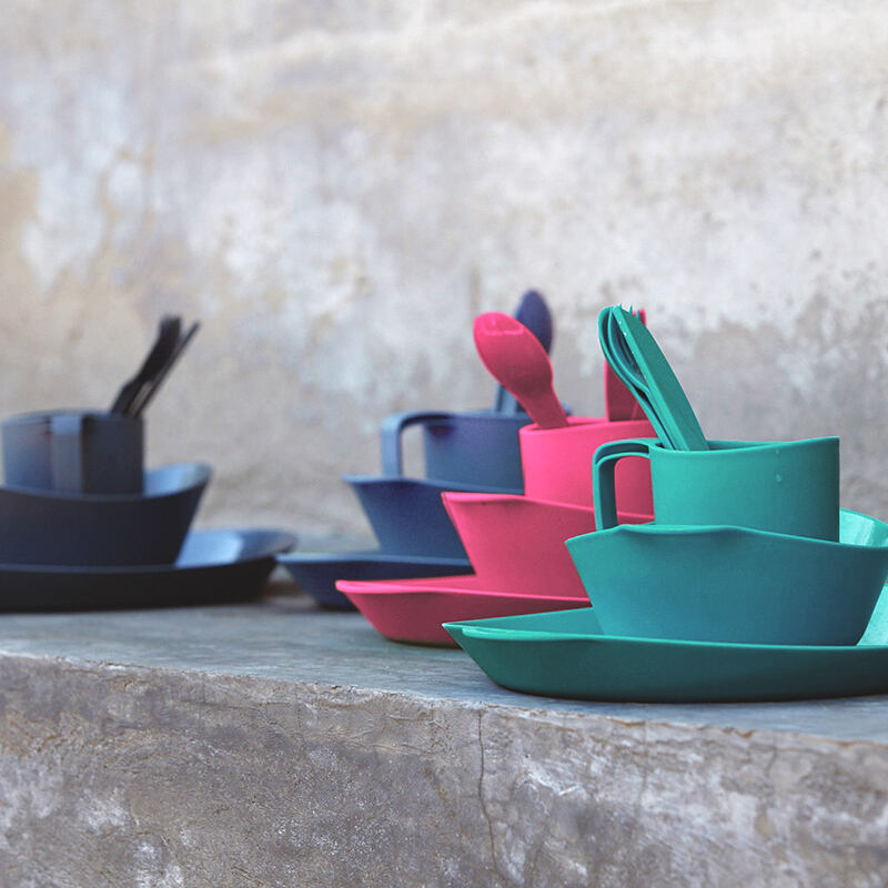 LifeVenture Sada nádobí Ellipse 4-Piece Set navy blue