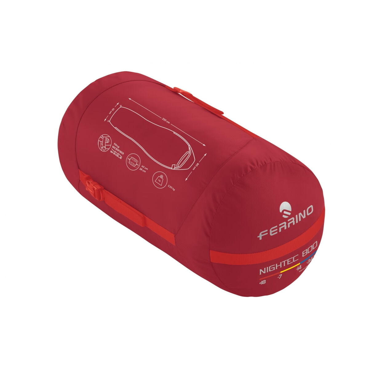 Ferrino Spací pytel Nightec 800 - červený