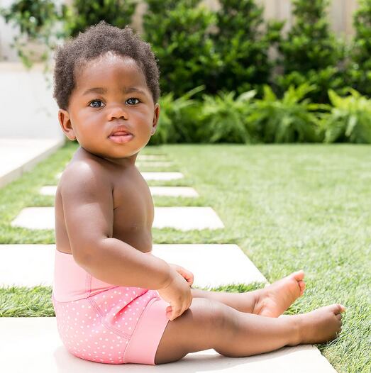 Splash About Dětské plenkové plavky Happy Nappy Pink Dotty