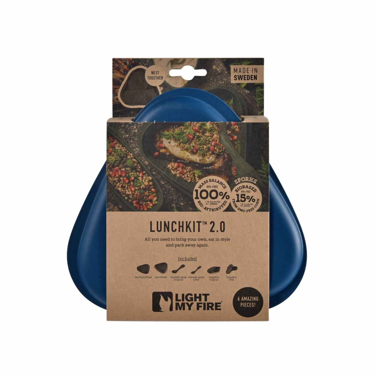 Light my fire Cestovní svačinová sada LunchKit 2.0 sagegreen