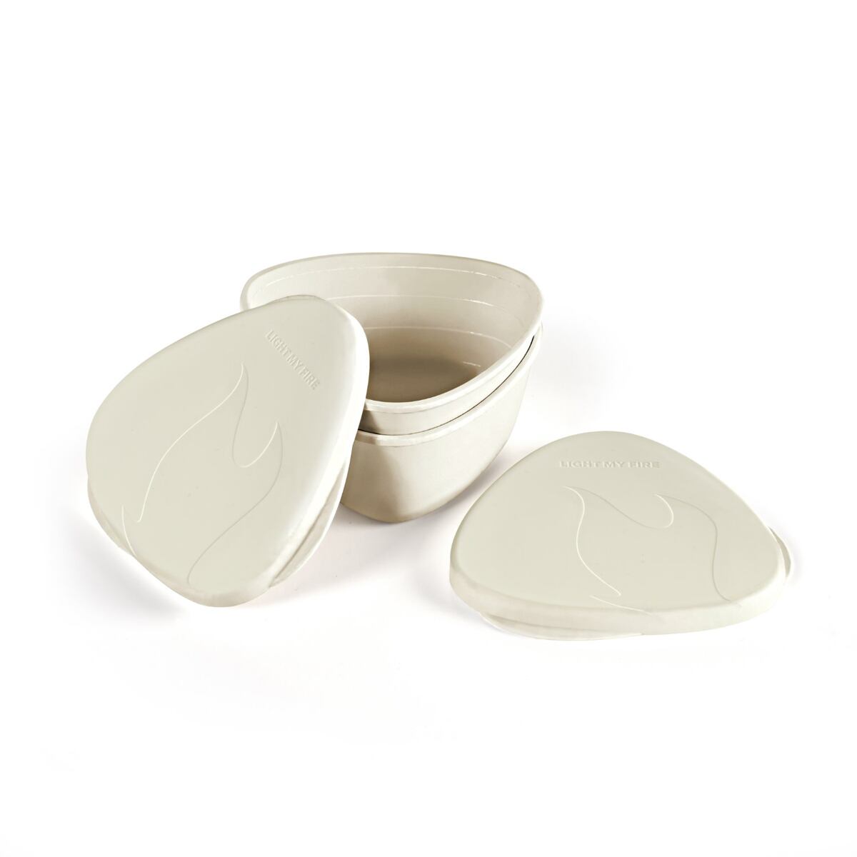 Light my fire Sada dvou krabiček s víčkem SnapBox original 2-pack cream