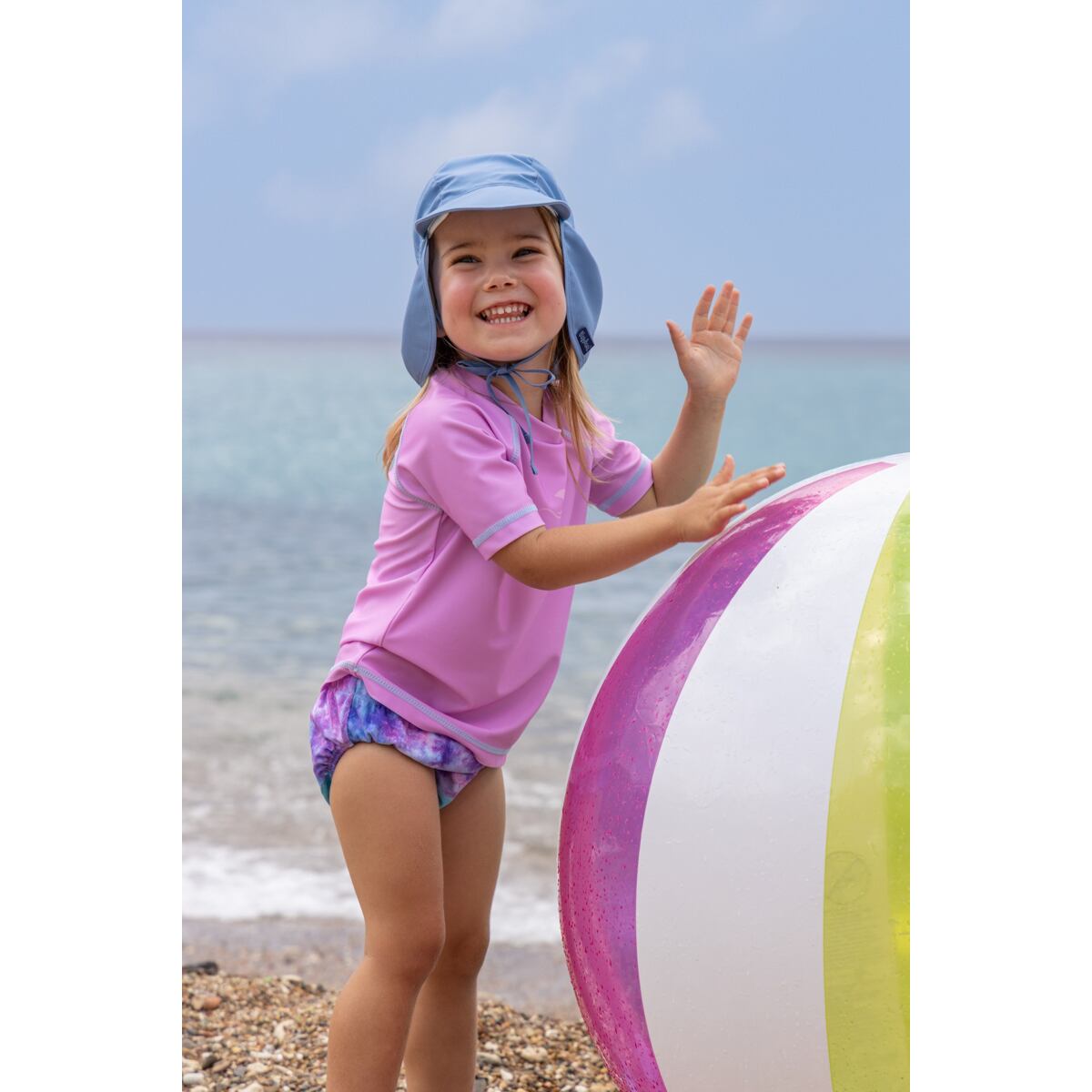 Playshoes Dětské UV tričko Batik violet - krátký rukáv