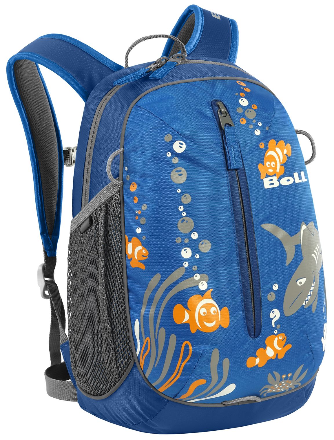 Dětský batoh Boll Roo dutch blue 12 l s plyšákem Myškou - barevný motiv