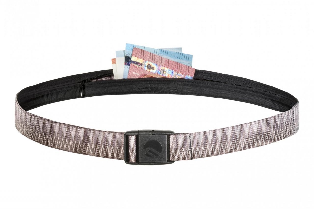 Bezpečnostní opasek Ferrino Security Belt se skrytou kapsou brown