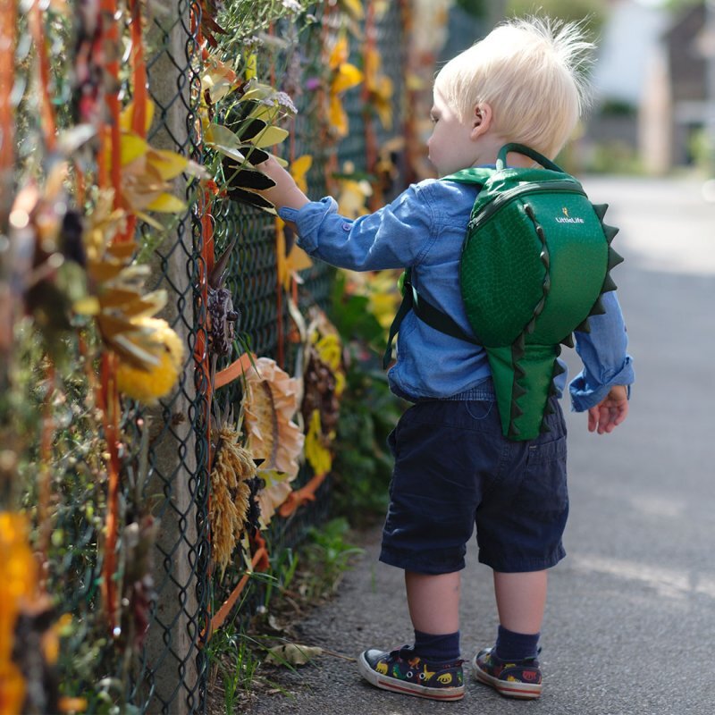 LittleLife Dětský batoh s bezpečnostním vodítkem Crocodile 2 l