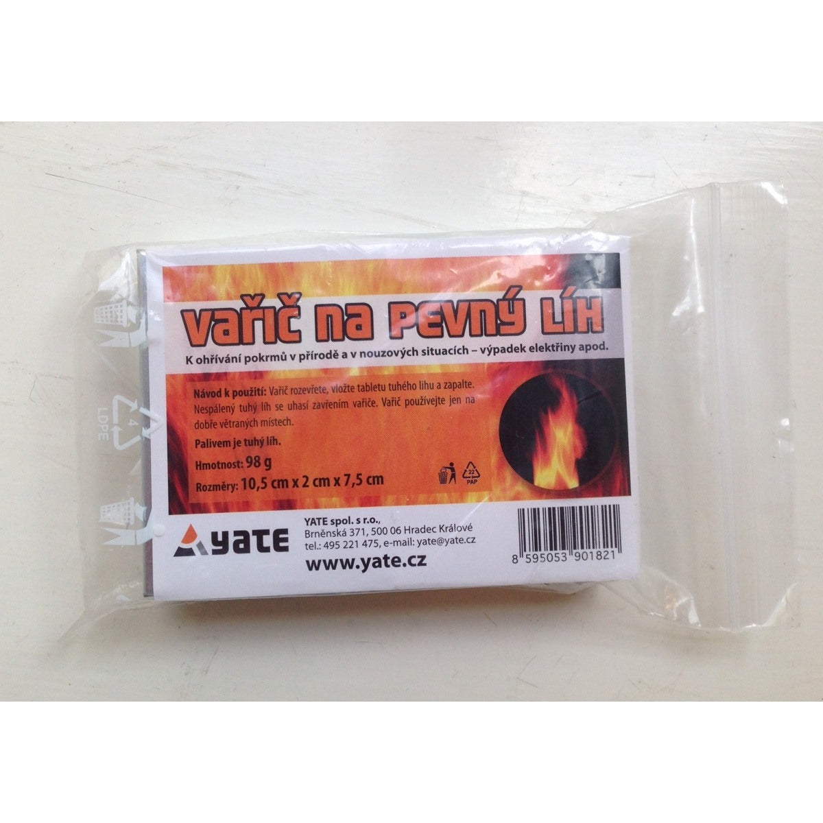 Yate Vařič na pevný líh Yate
