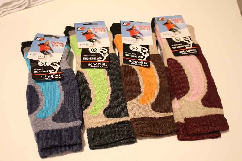 Pondy Dětské termopodkolenky barevné s vlnou Merino - tyrkysové