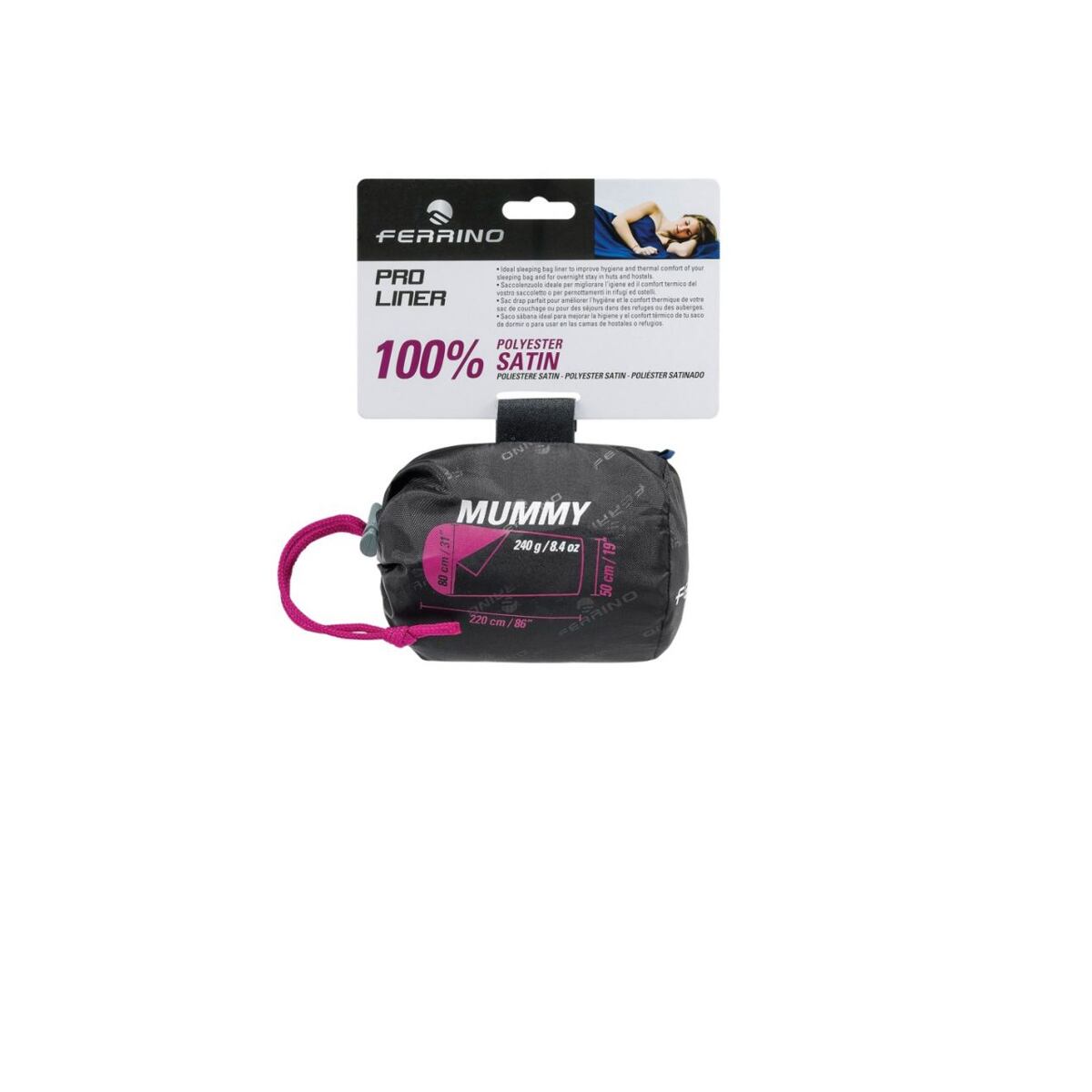 Ferrino Vložka do spacího pytle Pro Liner Mummy blue