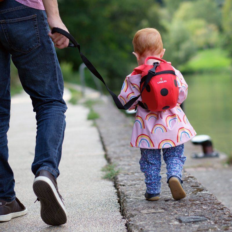 LittleLife Dětský batoh s bezpečnostním vodítkem beruška 2 l