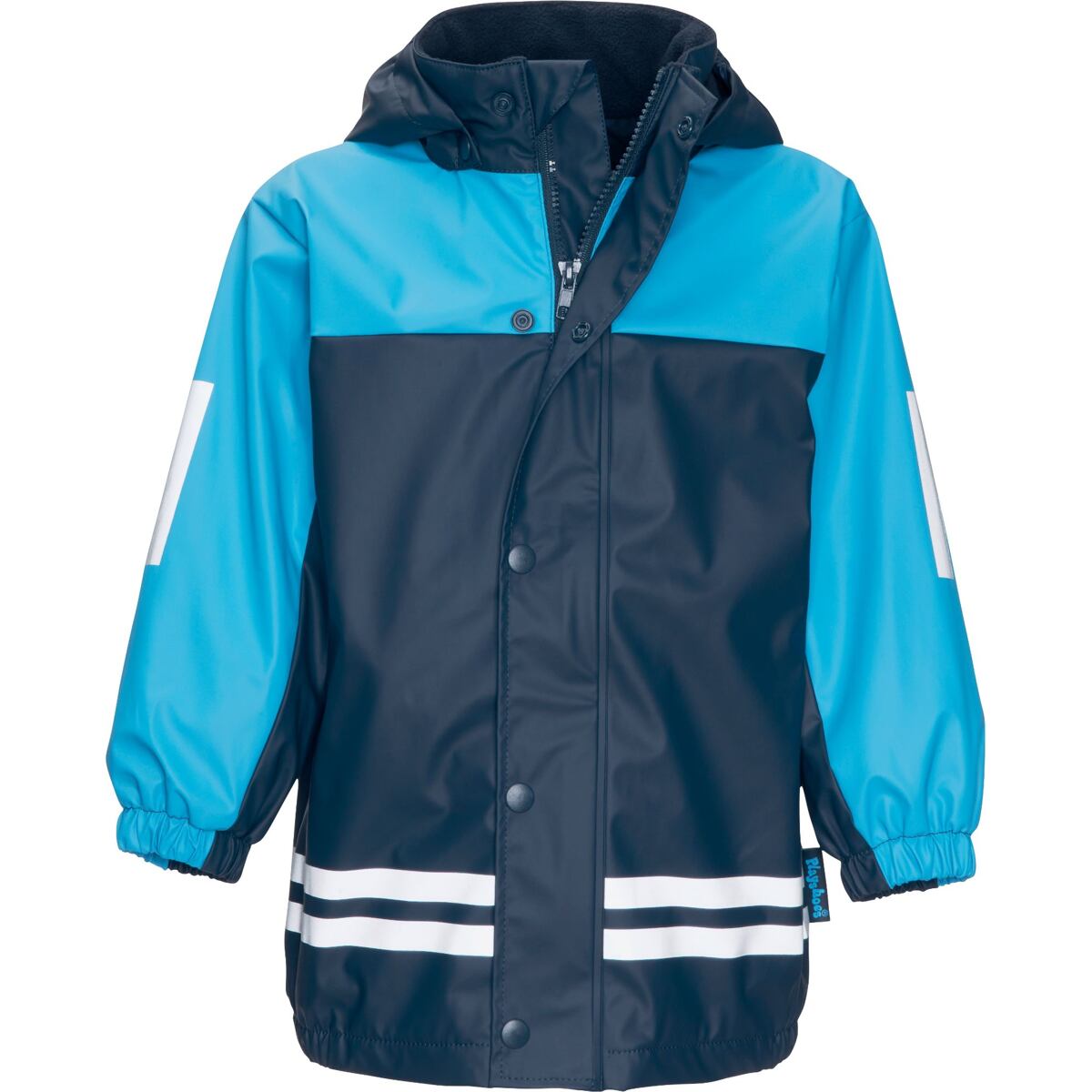 Playshoes Dětská bunda do deště s fleecem navy