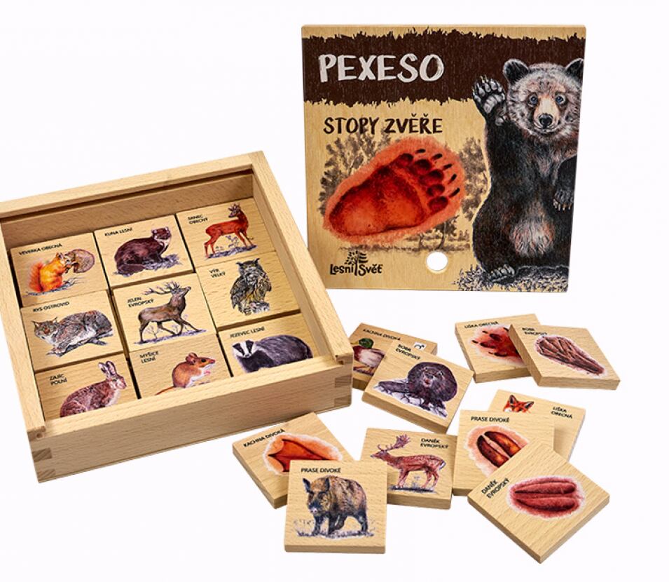 Lesní svět Dřevěné pexeso Klasické - varianty