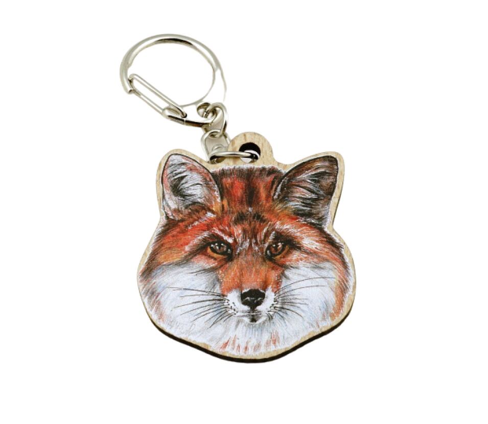 Lesní svět Dřevěný přívěsek na klíče zvíře