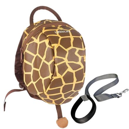 LittleLife Dětský batoh s bezpečnostním vodítkem žirafa 2 l