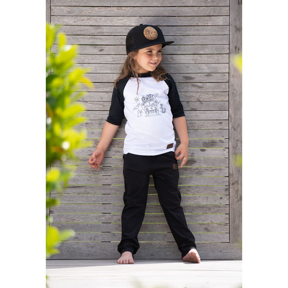 Promaledobrodruhy Dětské funkční UV tričko CoolMax krátký rukáv black