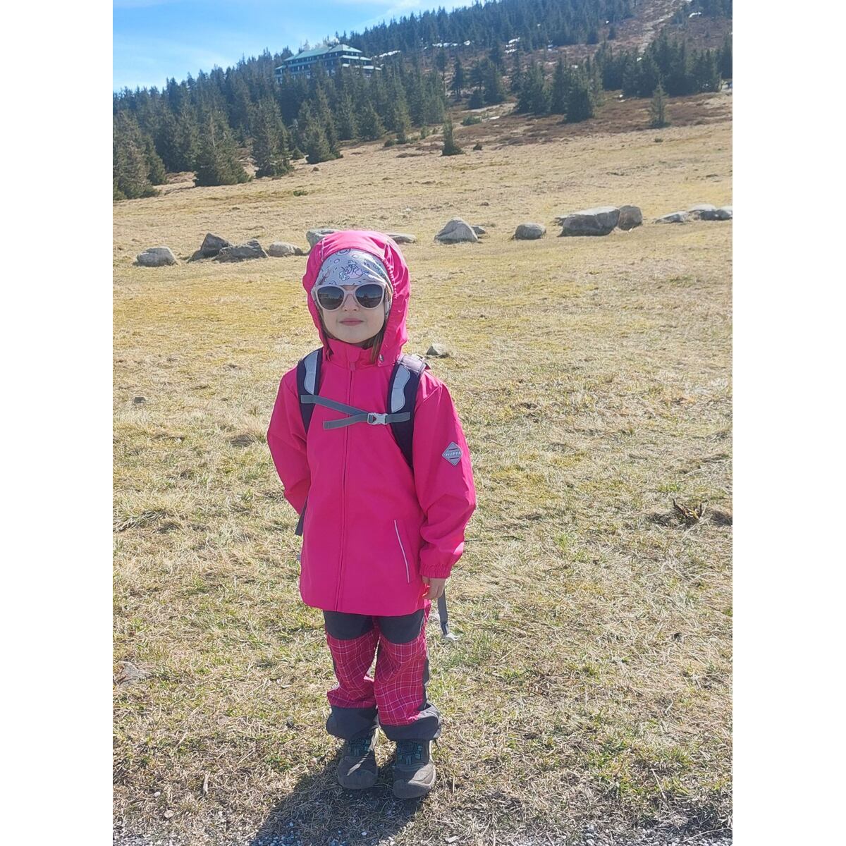 Huppa Dětská nepromokavá bunda Joly fuchsia