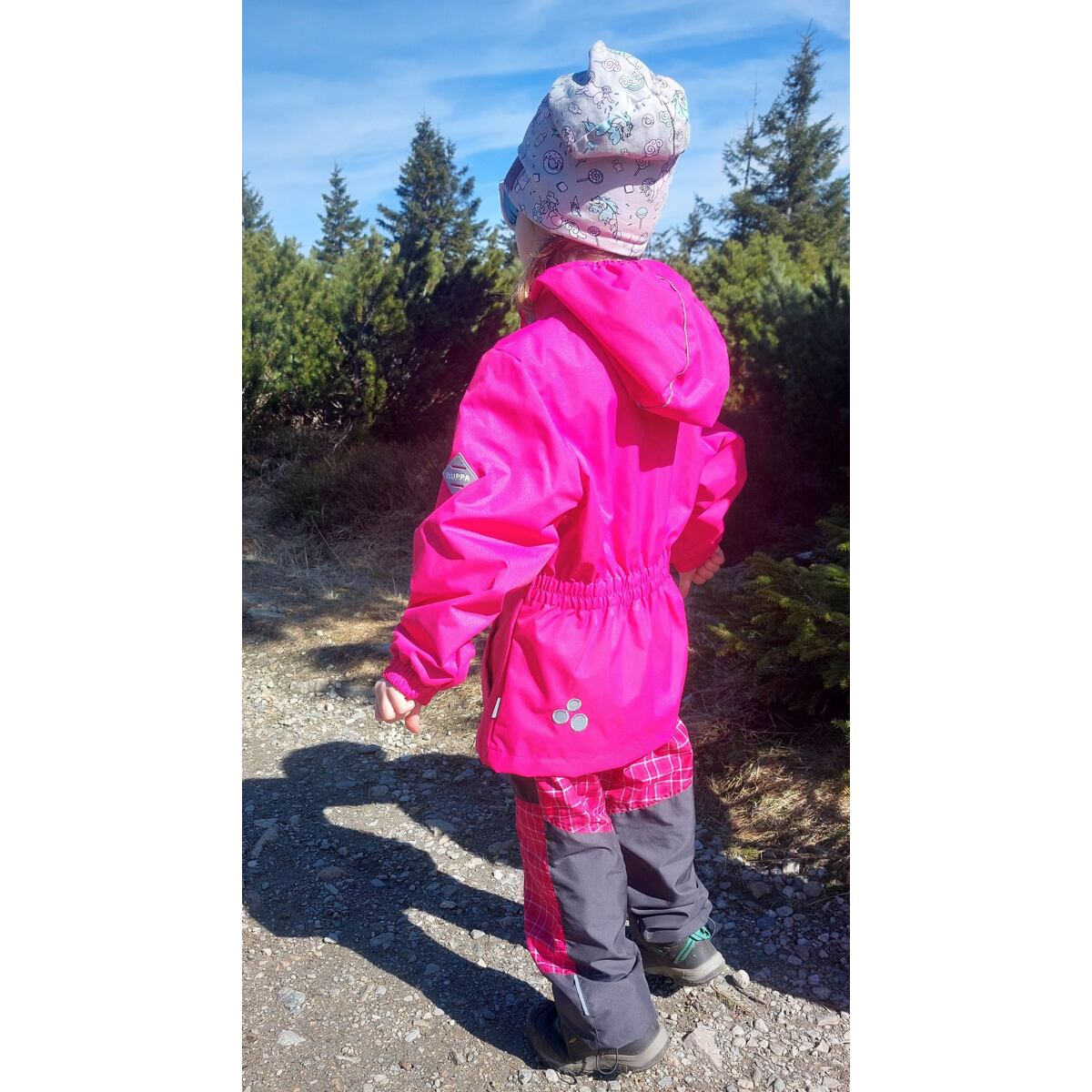 Huppa Dětská nepromokavá bunda Joly fuchsia