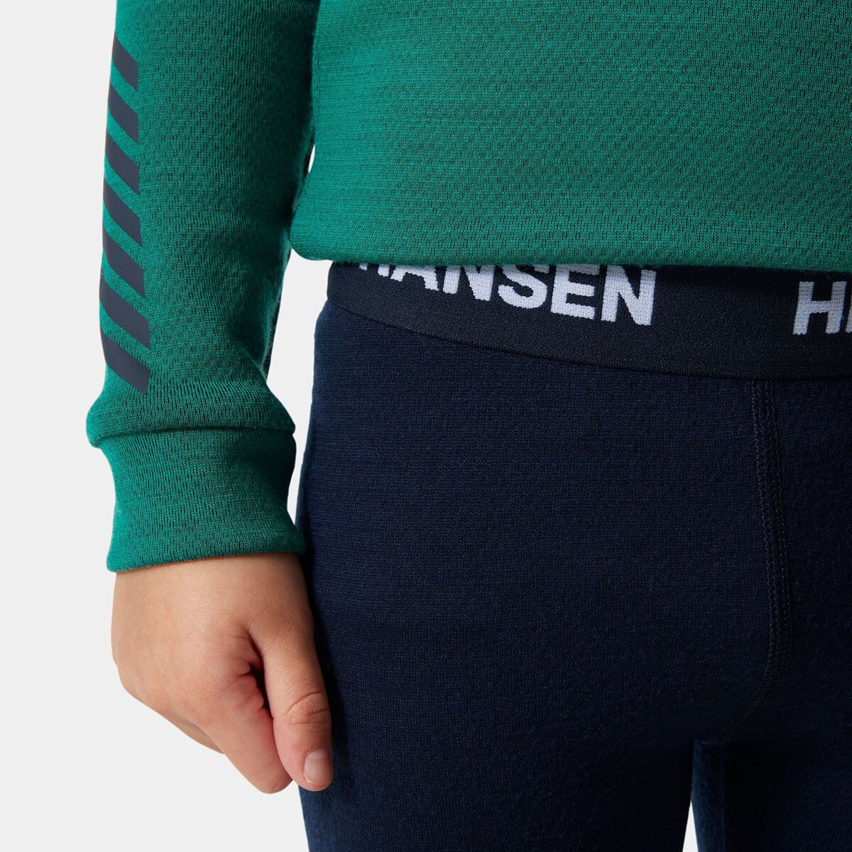 Helly Hansen Dětské termoprádlo K Lifa Merino set - emerald