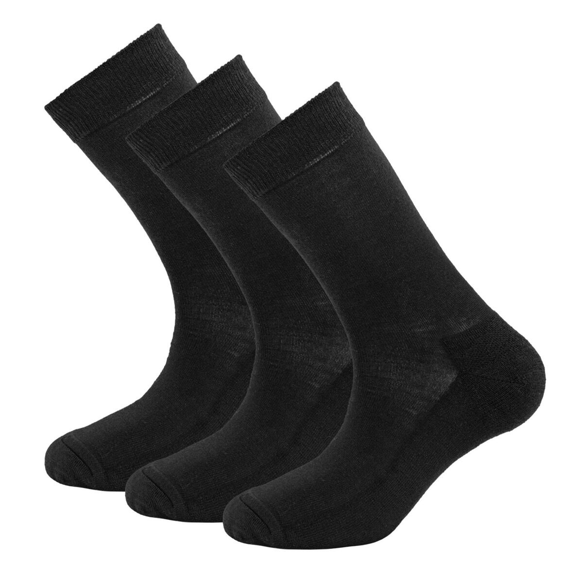 Devold Funkční ponožky s merinem daily medium středně silné black 3 páry