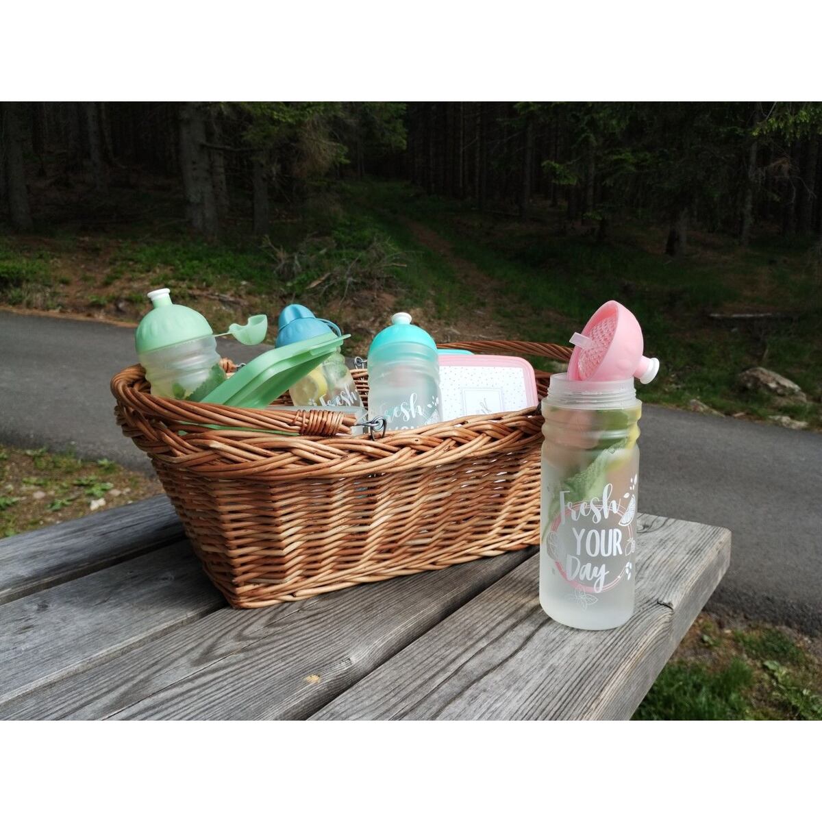 ZDRAVÁ LAHEV® ZDRAVÁ LAHEV 0,7l Fresh 2v1 se sítkem tyrkysová