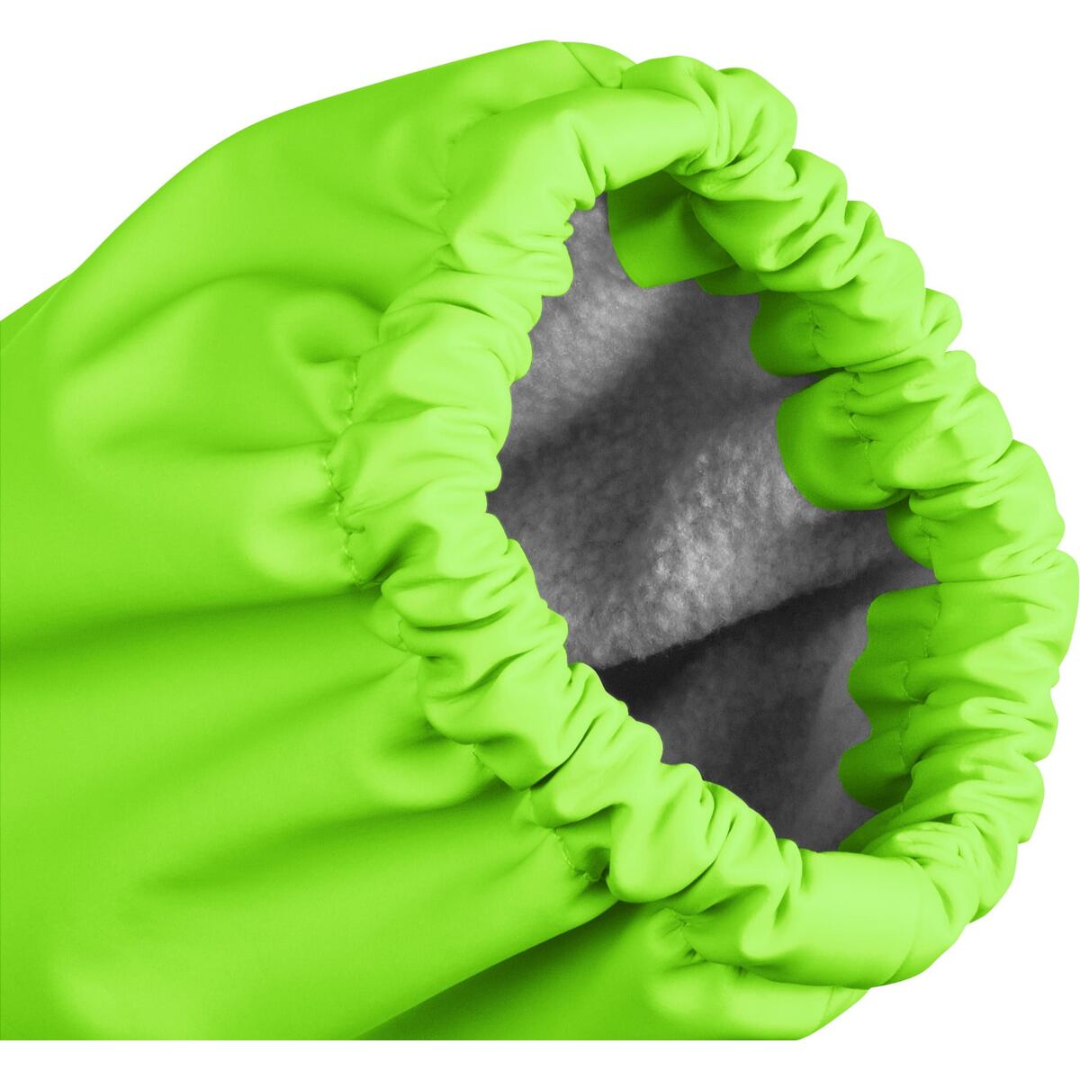 Playshoes Dětské zateplené rukavice do deště neonově zelené