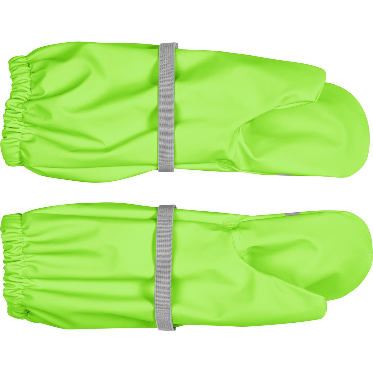 Playshoes Dětské zateplené rukavice do deště neonově zelené