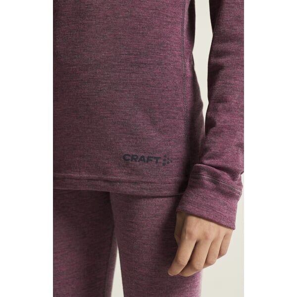 Craft Dětské termoprádlo Core Wool Merino JR růžové