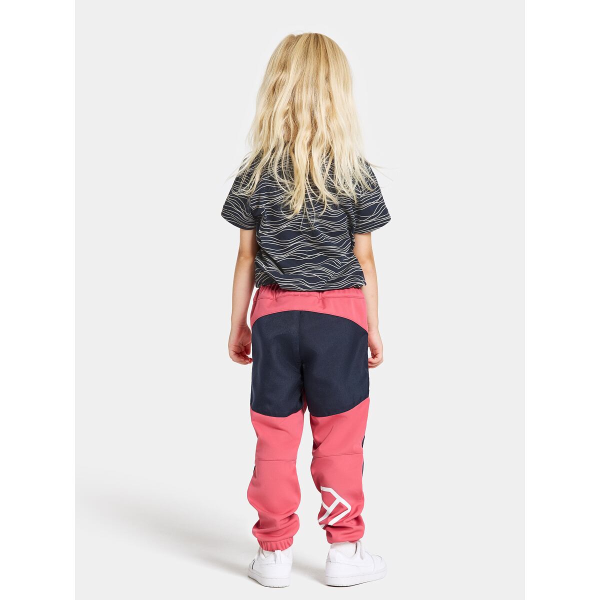 Didriksons Dětské softshellové kalhoty Lovet dusty azalea