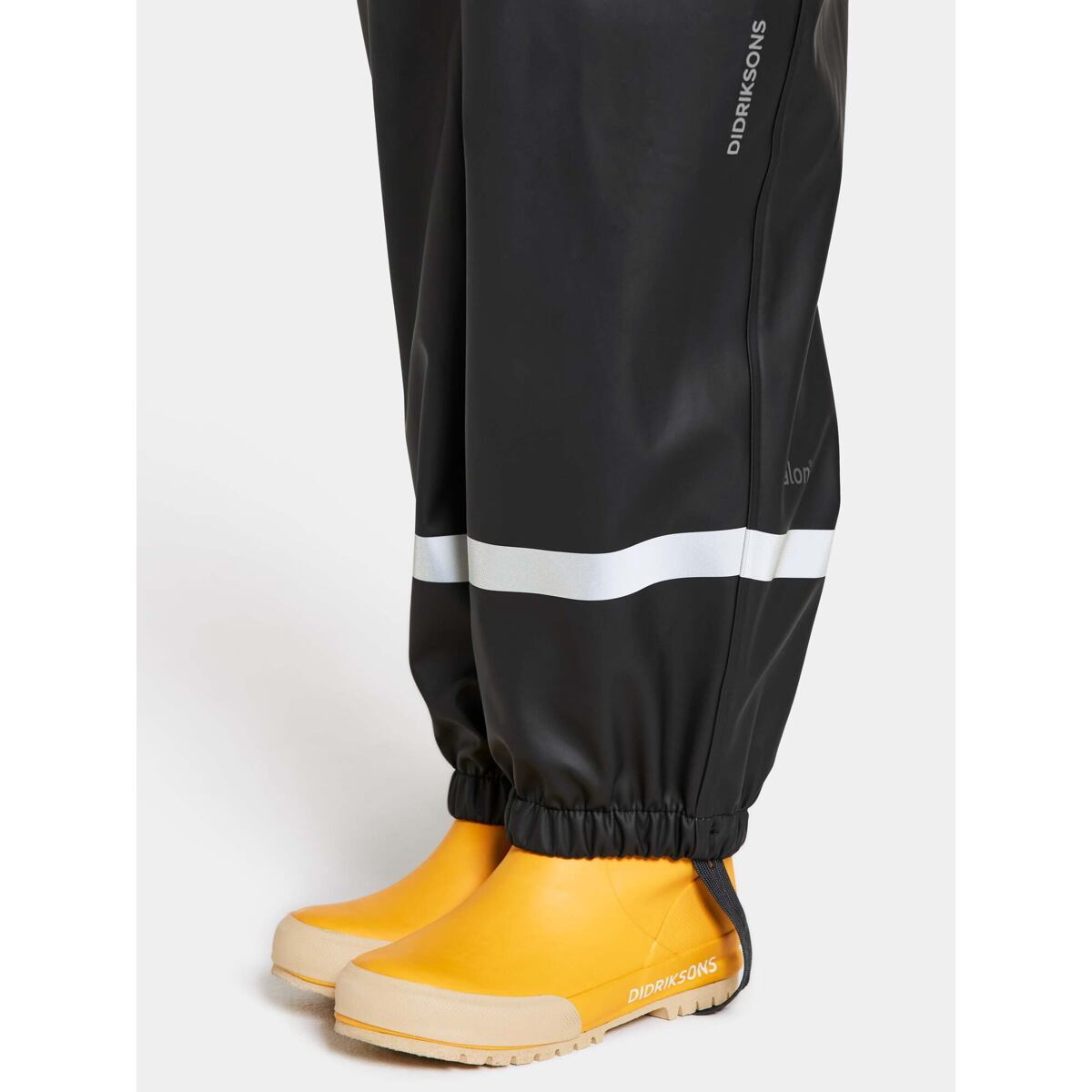 Didriksons Dětské kalhoty do deště Plaskeman black