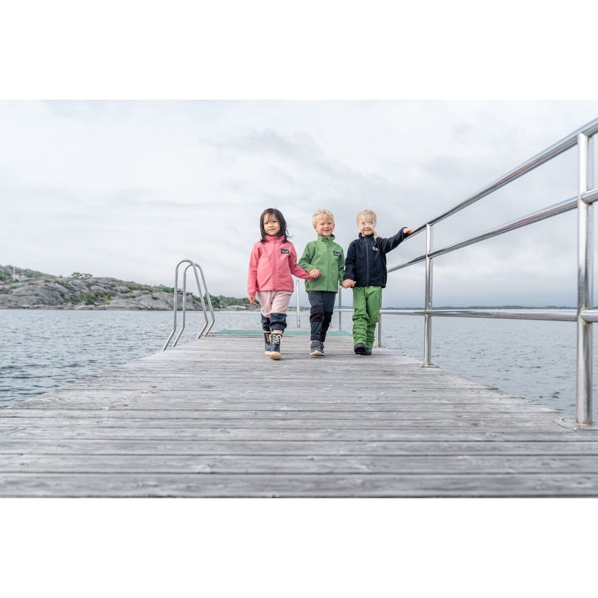 Didriksons Dětské softshellové kalhoty Lovet navy